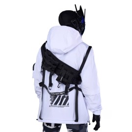 Niepce Streetwear Fanny Pack Messenger Bag with Shoulder and Tech Belt Straps