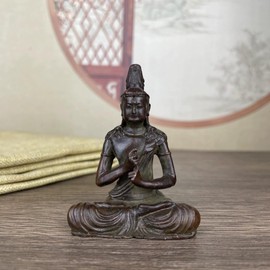 Dainichi Nyorai Buddha Statue (born in the year of the Shinoshino) Brass (Height 2.8 x Width 1.9 inches (71 x 47 mm) [For Small Buddhist Altars] [Dainichinyorai] Shingon Sect