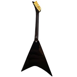 AXE HEAVEN RR-085 Randy Rhoads Black and Gold Concorde Flying V Mini Guitar