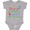 inktastic Dentist Like Mommy Baby Bodysuit 6 Months 0060 Heather