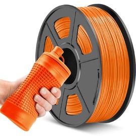 JAYO TPU Filament 1.75mm Orange 1KG, 95A Flexible Soft 3D Printer Filament Dimensional Accuracy +/-0.03mm, 2.2lbs Spool for Most FDM 3D Printers