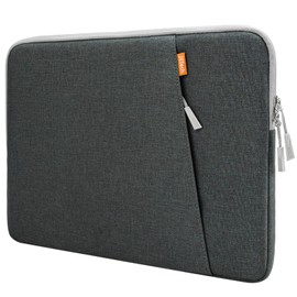 JETech Laptop Sleeve for 14-Inch MacBook Pro M3 / M2 / M1 A2779 A2442, Waterproof Bag Case with Pocket, Compatible with 14 Inch Notebook (Dark Grey)