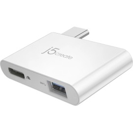 j5create NEW j5create JCH349 USB 3.1 Type-C Charging Bridge White 10 Gbps Power Delivery