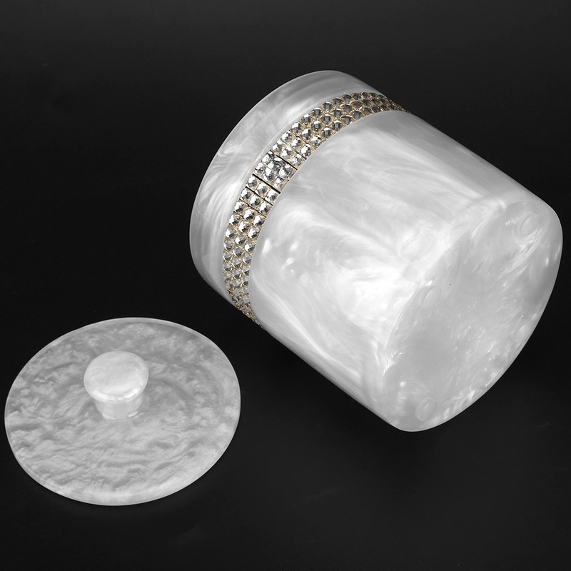 Innovative Resin Cotton Swab Toothpick Box Holder Jewelry Storage Container