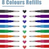 Erasable Gel Ink Pen Refills Compatible with Frixion Friction, 24-Pack