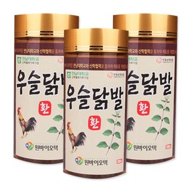 원바이오텍 우슬닭발환 닭발환 230g 3개 One Biotech Herbal Chicken Feet Snack 230g 3 Packs