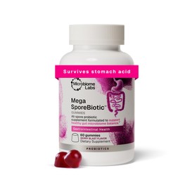 Microbiome Labs Gomitas Probióticas A Base De Esporas Para Mujeres, Hombres Y Niños - Gomitas Megasporebiotic - 4 Probióticos De Bacillus Para La...  