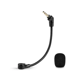 AKKE Hyperx Headset Mic Replacement Cloud Flight 3.5mm Jack Detachable Microphone Boom Noise Cancelling Compatible for Kingston HyperX Flight, Flight S,Gaming Headsets