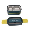 Double Layer Bento Box 316 Stainless Steel Compartment Portable Lunch