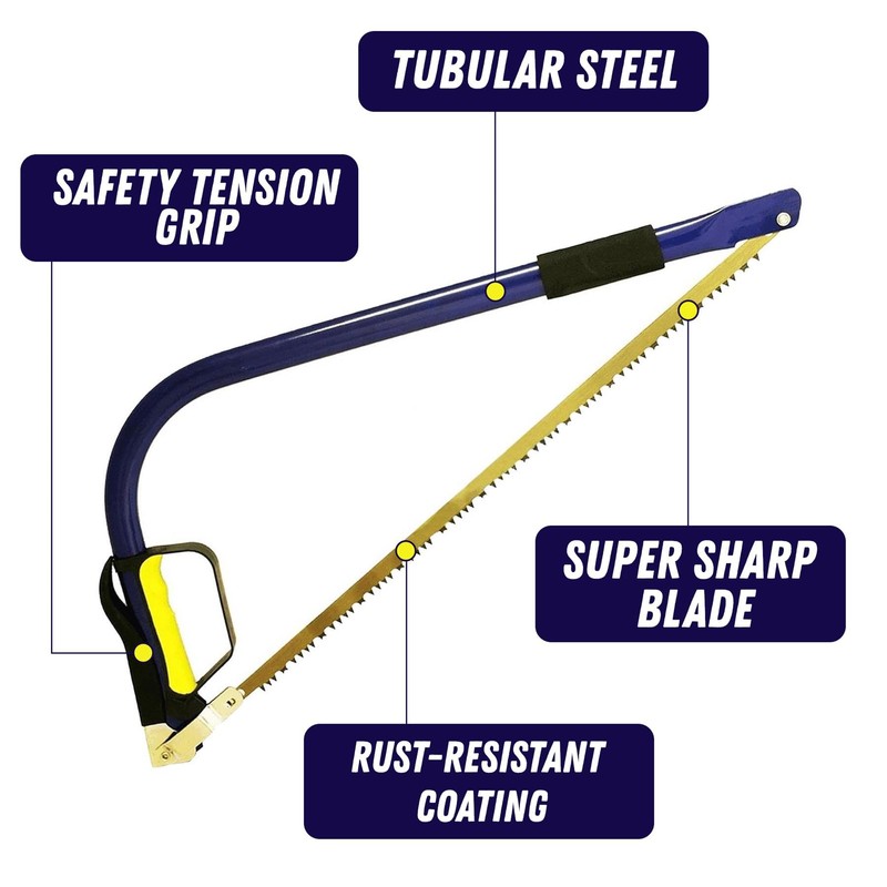Dapetz ® 21” Tapered Bow Saw Wood Logscmes with Trees