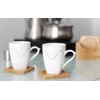 TAKEMI TM-CT6 Coasters with Storage Case, Natural Material, Set of