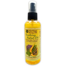 Moringa Soothing Relief Oil for Bug Bites, Sunburn, and Minor Scrapes 3.4 oz