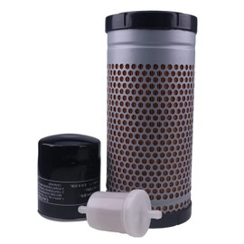 LSSOCH New Oil Fuel Air Filter Kit Compatible with Kubota RTV1140CPX With D1105-E3 Engine