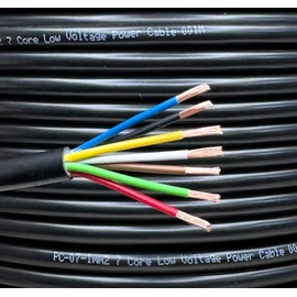 electrosmart 2m 7 Core 16.5A Copper Low Voltage Power Cable 1mm Trailer Tail LED Lighting Wire Caravan 12v 24v