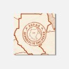 Unbranded Sudan Map Grunge 4'' X 4'' Square Wooden Coaster