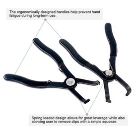 3Pcs Body Clip Removal Pliers Set, 30 Degree and 80 Degree Push Pin Pliers with 1Pcs Upholstery Trim Clip Removal Pliers Panel Clip Pliers Tapered End for Access on Push Pin Pliers