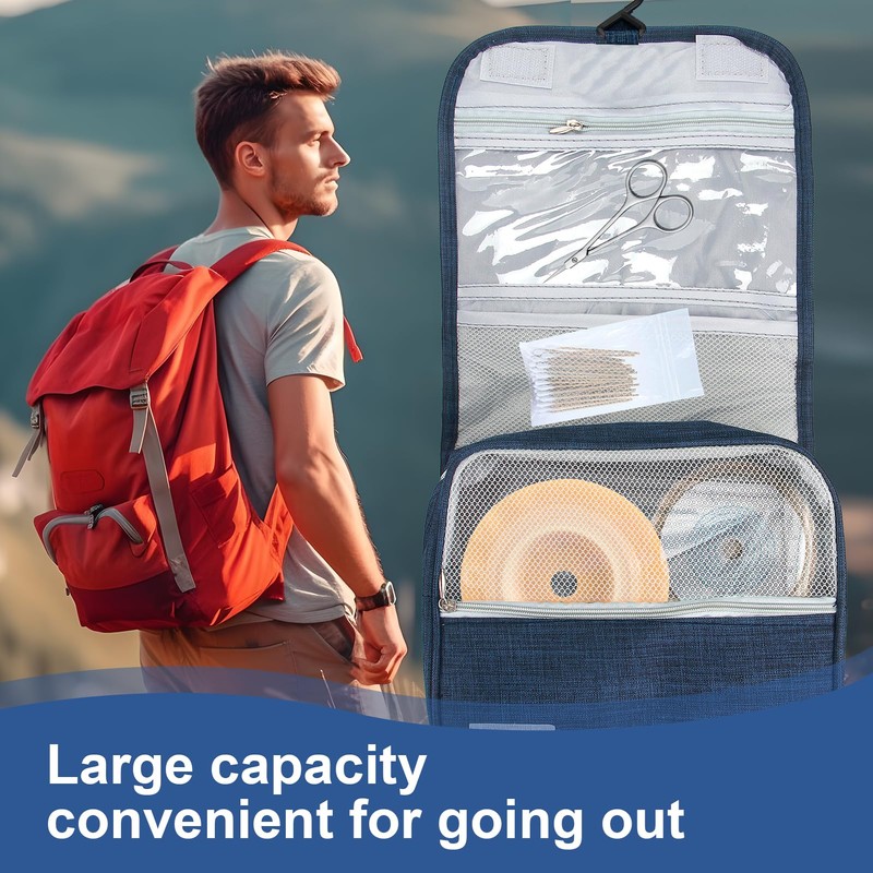 Borsa da viaggio per stomia, da appendere, per colostomia, ileostomia,
