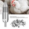 10pcs Stainless Steel Chicken Water Nipple Drinker Feeder Automatic Chicken
