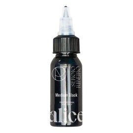 Alice Cosmetic Ink Pigmento Microblading Alice Cosmetic Tinta Medium Black 30ml