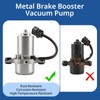 12V Brake Booster Vacuum Pump Kit with Installation Accessories Universal