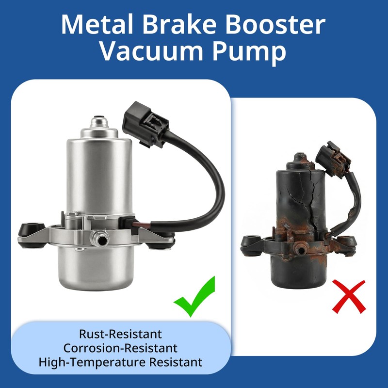 12V Brake Booster Vacuum Pump Kit with Installation Accessories Universal