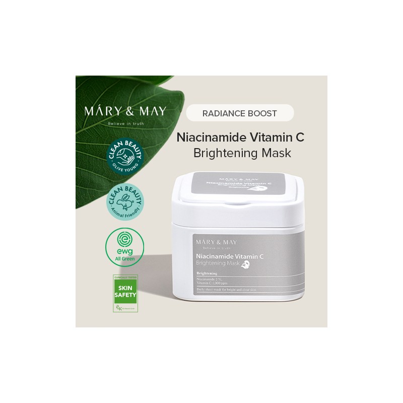 Mary&May [Mary&May]Niacinamide Vitamin C Brightening Mask (30ea)