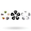 D'Addario Beatles púas de guitarra con lata de colección, rayas,