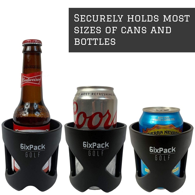 6ixPack Golf Golf Bag Drink Holder, Universal Cup Holder Fits
