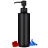 Matte Black Countertop Soap Dispenser, 11.8 oz Lotion Dispenser with