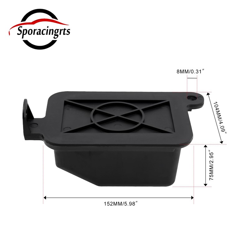Sporacingrts A/C Vacuum Reservoir & Bracket Compatible with 2000-2014 Ford