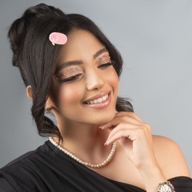 Healeved 2pcs Flower Hair Barrettes for Women Sweet Duckbilled Clips for Fine Hair Decorative Accessories