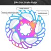 Mountain Bike TitaniumPlated Cooling Disc Brake Rotor 6 Nails Cycling