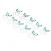 100 Pcs Shaped Paper Clips 2 Color Metal Material Light