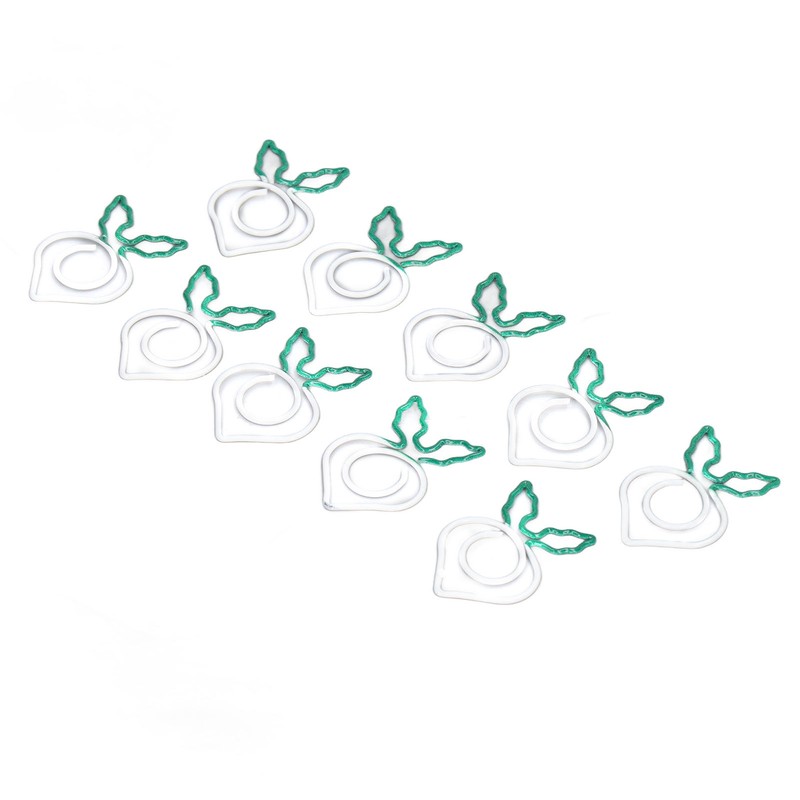 100 Pcs Shaped Paper Clips 2 Color Metal Material Light