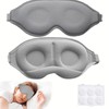 Sleep Eye Mask for Men Women, 3D Contoured Eye Mask