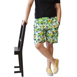 Funny Chavo Mugs - Bañador para Hombre, Ligero, Secado rápido, con Forro de Malla y Bolsillos con Cierre, Dinosaur, Medium