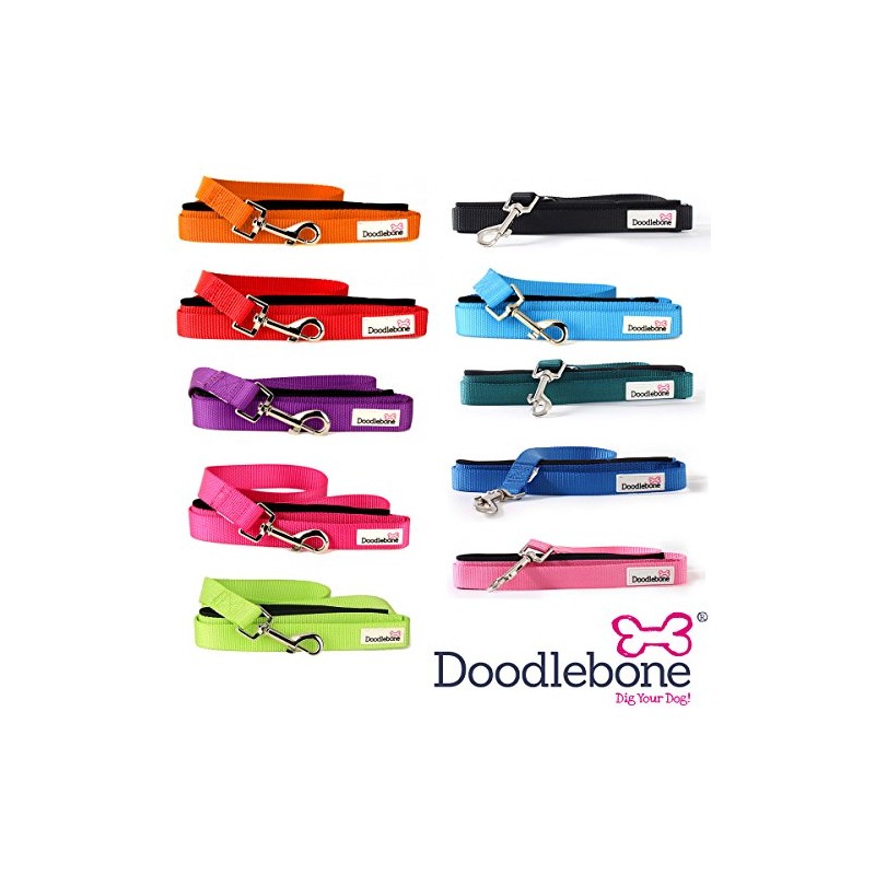 Doodlebone Dog & Puppy Leads - 10 Bold Colours/3 Sizes