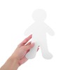 NUOBESTY 20Pcs Paperboard People Cutouts Blank Human Shapes for Kids