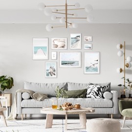 Rieeyrslza Aluminium Picture Frame, Pack of 3, Document Frame, 21 x 29.7 cm, A4 Photo Frame, Wall & Table Frame, Photo Frame, Poster, Wall Picture Frame, Suitable for Home, School, Gallery (Silver)