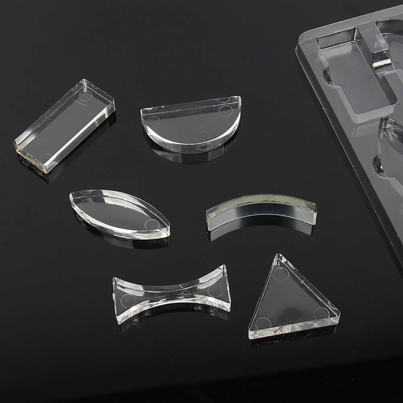 WINGONEER Physical Optical Parallel Lens Set Meniscus Lens Triangle Prismatic