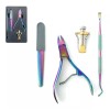 sin marca Set De Manicura Pedicura Profesional Alicate Corrector Lima