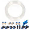 CGELE Pneumatic Tubing Clear PU Air hose Pipe Tube Kit