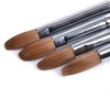 12# Sable Nail Art Brush,Manicure tool,Red Wooden Nail Brush for