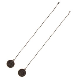 Gadpiparty Ceiling Fan Pull Chain Extension Decorative Metal Pull Chains for Ceiling Fans Chic Design for Living Room Bedroom and Hallway Durable and Easy to Grip