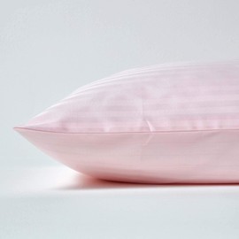 Homescapes Damask Pillowcase Extra Large 90 x 50 cm Pink 330 Thread Count 100% Egyptian Cotton Pillow Cover