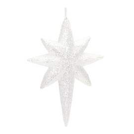 Melrose International Clear Acrylic Star Drop Ornament (Set of 24)