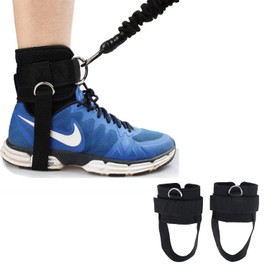 KEPTFIT Ankle Straps for Cable Machines for Kickbacks, Glute Workouts, Leg Extensions, Curls, and Hip Abductors for Men and Women, Adjustable Ankle Strap with D-Rings and Neoprene Support