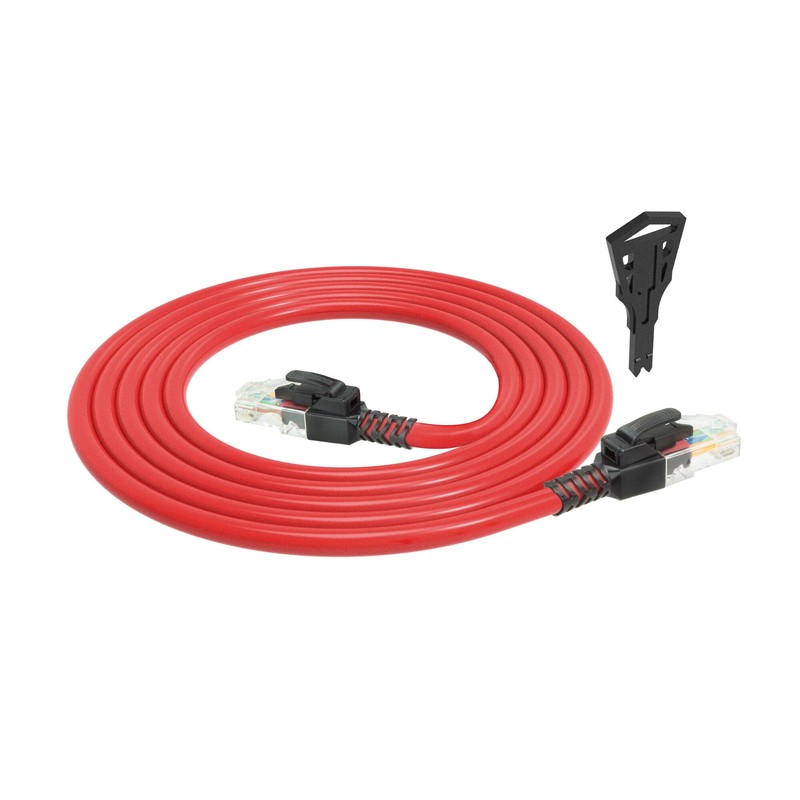 ACT Abschließbares CAT6A Ethernet Kabel, mit Schlössel, RJ45 Ethernet Netzwerk