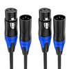 Seefeful XLR Cables 25 FT 2PACK, XLR Male to XLR