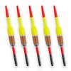 Dr.Fish 5 Pack Fishing Bobber Weighted Balsa Spring Float Cylinder